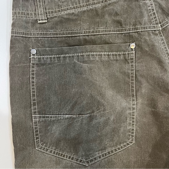 KUHL Revolvr Performance Lightweight Pants Gray Green Vintage Wash | Mens 36x34 - Picture 6 of 12